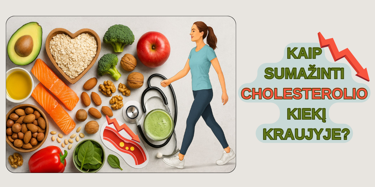 Kaip sumažinti cholesterolio kiekį kraujyje?